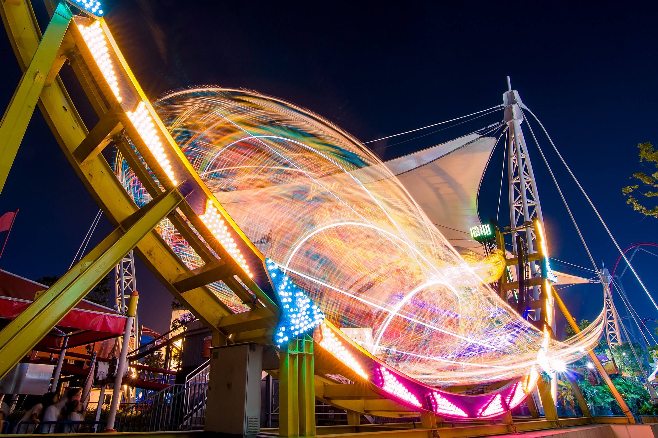 歡樂谷延時夜景