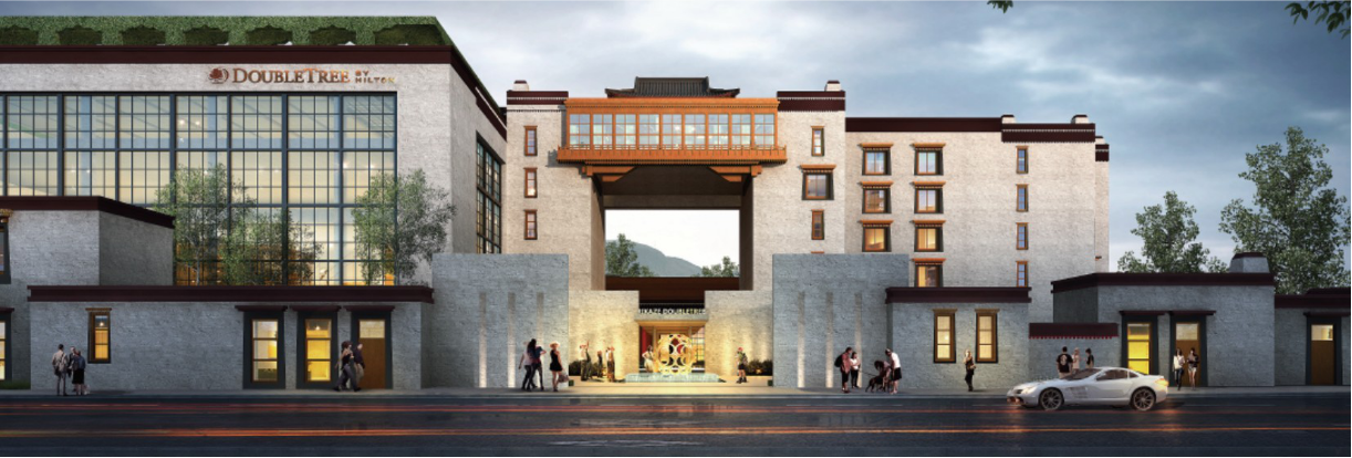 日喀則希爾頓酒店整體建筑設(shè)計